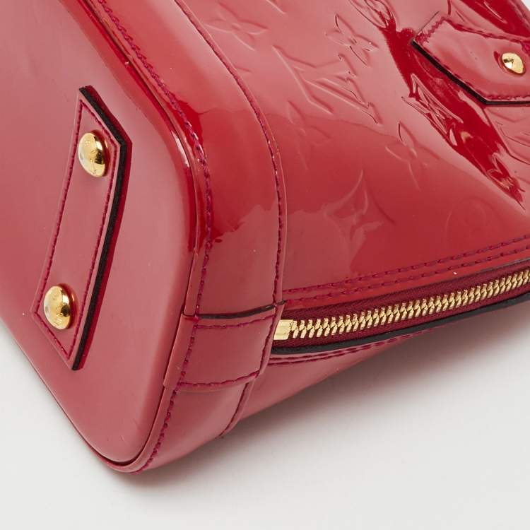 Pre Owned Louis Vuitton Indian Rose Monogram Vernis Alma BB Bag