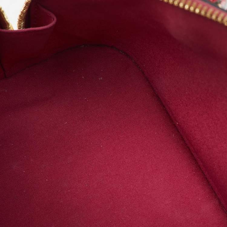 Pre Owned Louis Vuitton Indian Rose Monogram Vernis Alma BB Bag