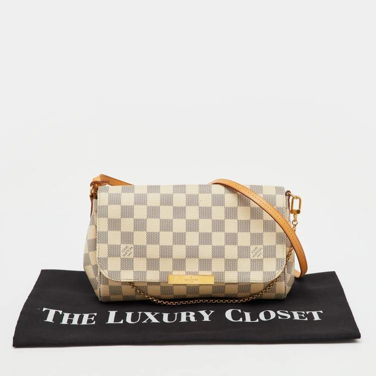 Pre Owned Louis Vuitton Damier Azur Canvas Favorite MM Bag