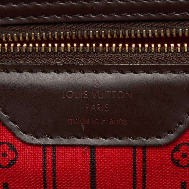 Pre Owned Louis Vuitton Damier Ebene Canvas Neverfull GM Bag