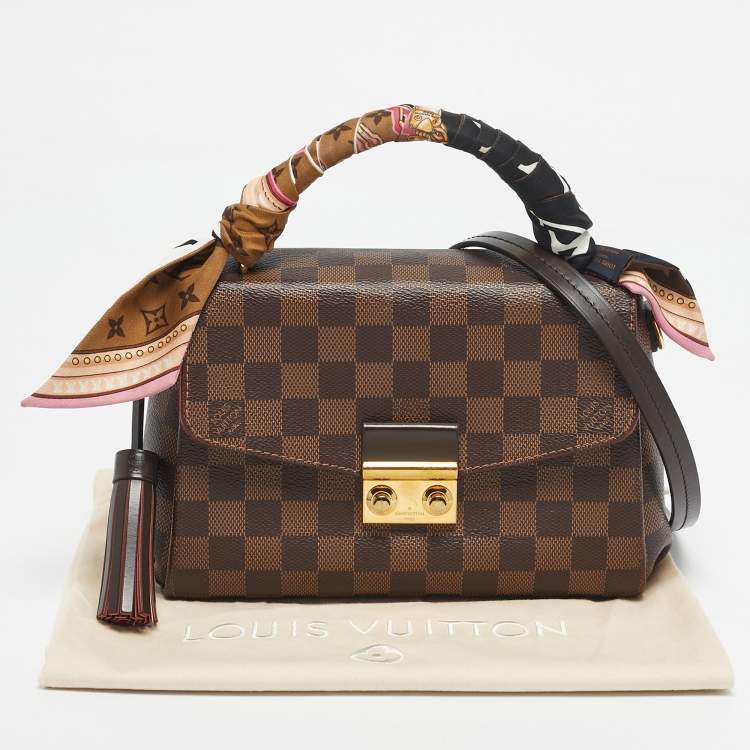 Pre Owned Louis Vuitton Damier Ebene Canvas Croisette Bag
