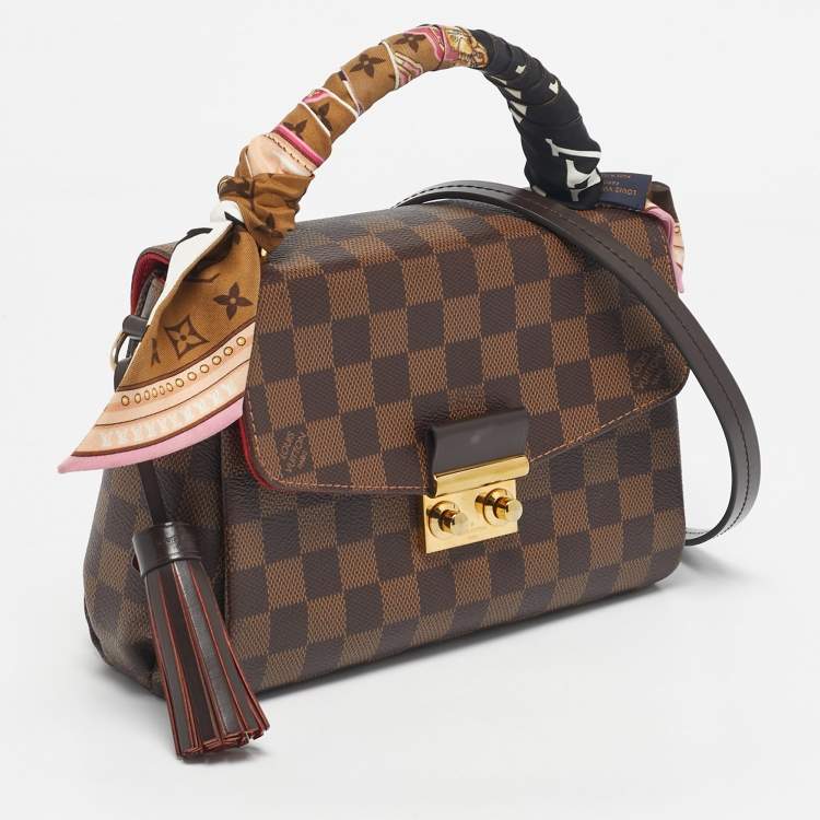 Pre Owned Louis Vuitton Damier Ebene Canvas Croisette Bag