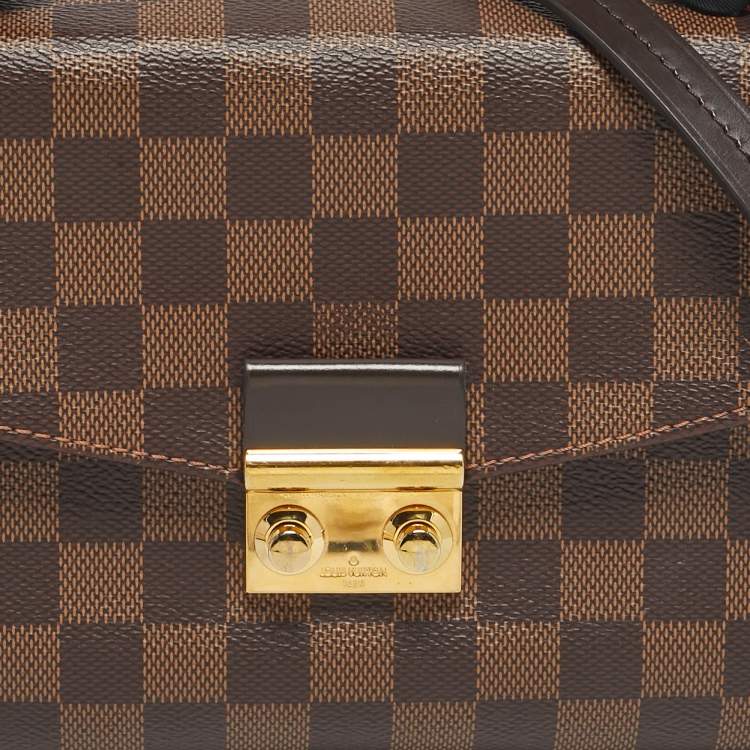 Pre Owned Louis Vuitton Damier Ebene Canvas Croisette Bag