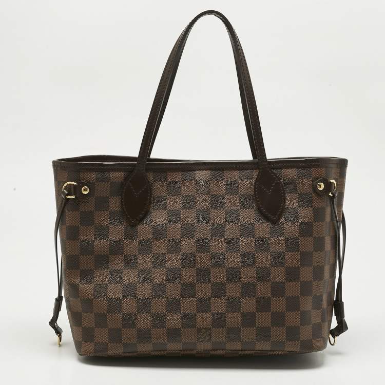 Pre Owned Louis Vuitton Damier Ebene Canvas Neverfull PM Bag