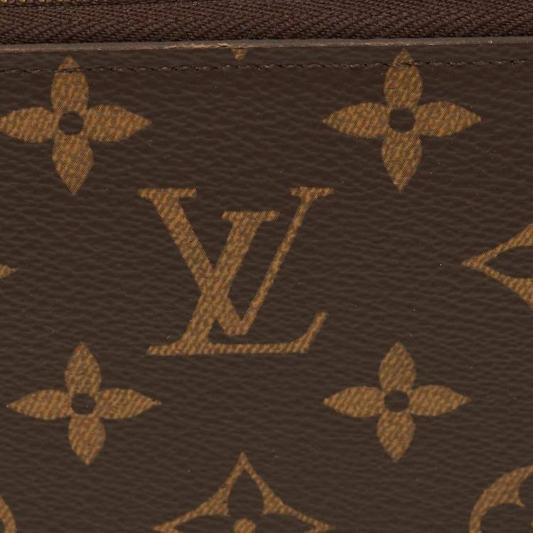 Pre Owned Louis Vuitton Monogram Canvas Zippy Wallet