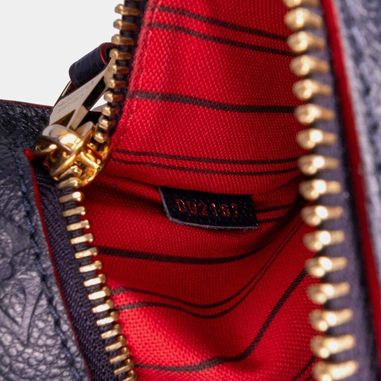 Pre Owned Louis Vuitton Navy Blue Monogram Empreinte Pochette Metis