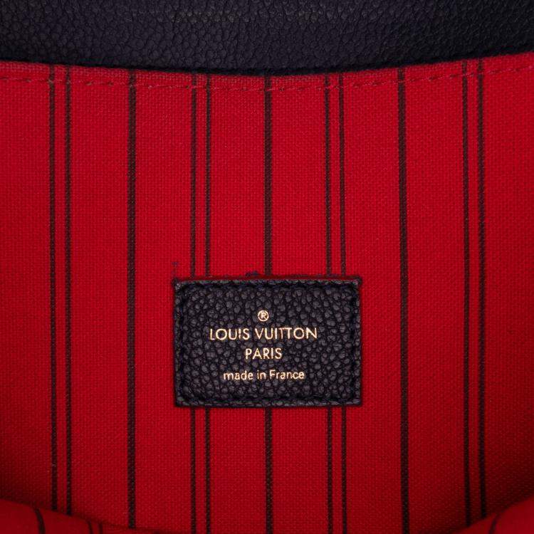 Pre Owned Louis Vuitton Navy Blue Monogram Empreinte Pochette Metis