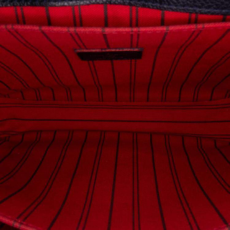 Pre Owned Louis Vuitton Navy Blue Monogram Empreinte Pochette Metis