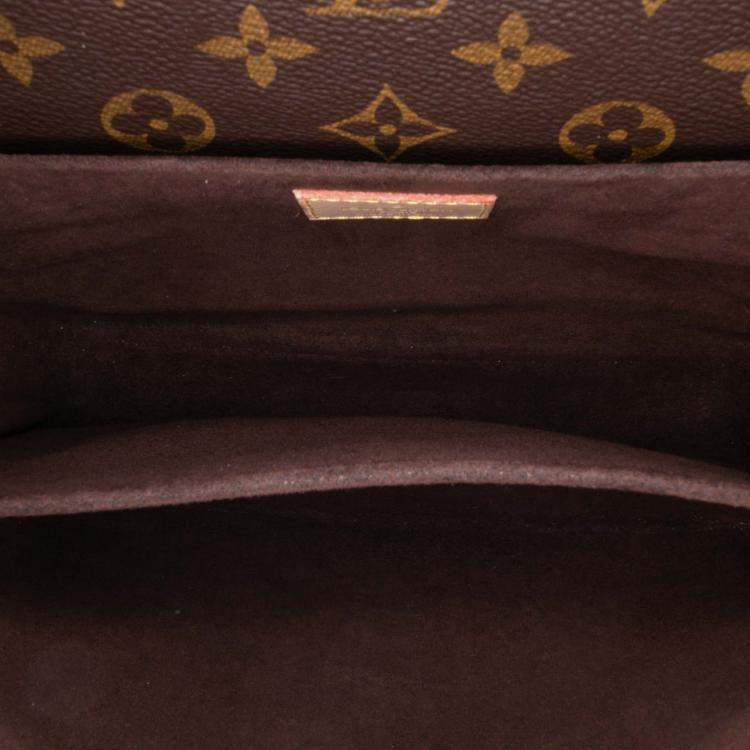 Pre Owned Louis Vuitton Brown Monogram Pochette Metis