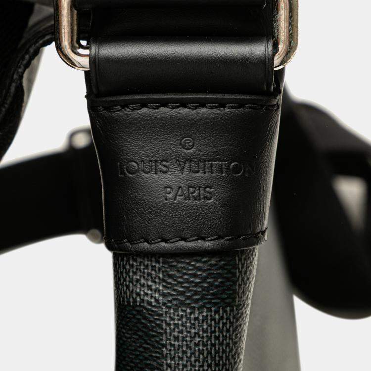 Pre Owned Louis Vuitton Black Damier Graphite District PM