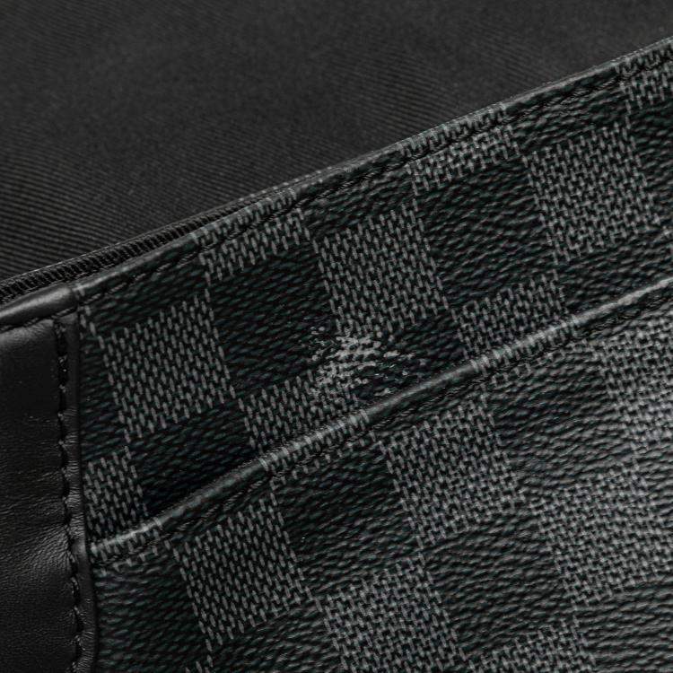 Pre Owned Louis Vuitton Black Damier Graphite District PM