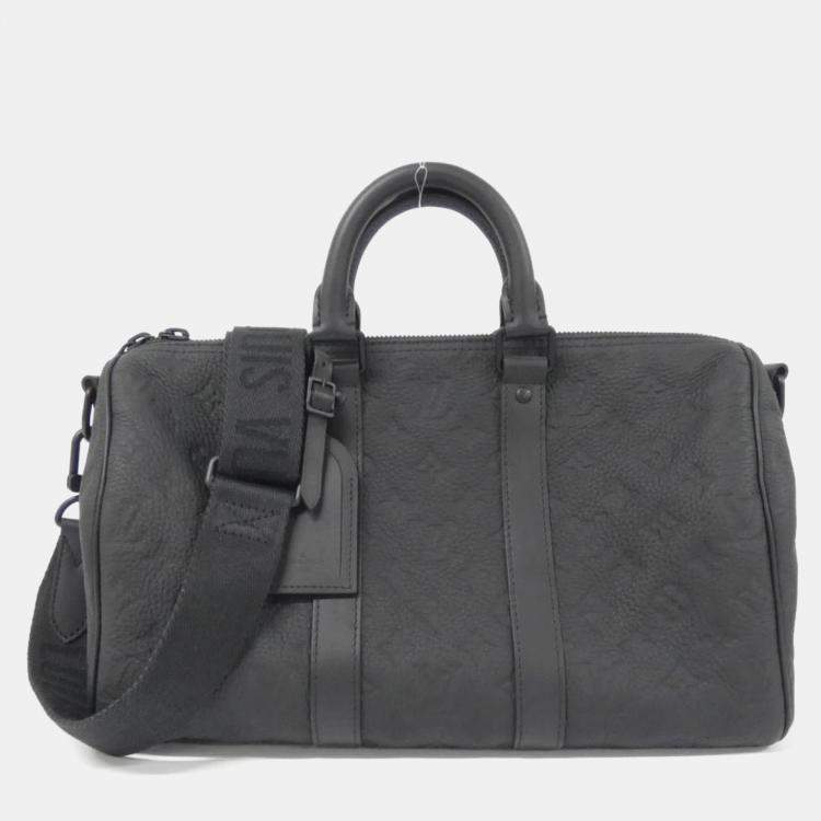 Pre Owned Louis Vuitton Keepall Bandouliere 35 Taurillon Monogram Leather Boston Bag