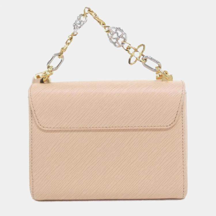 Pre Owned Louis Vuitton Twist PM Beige/Pink Epi Leather Shoulder Bag