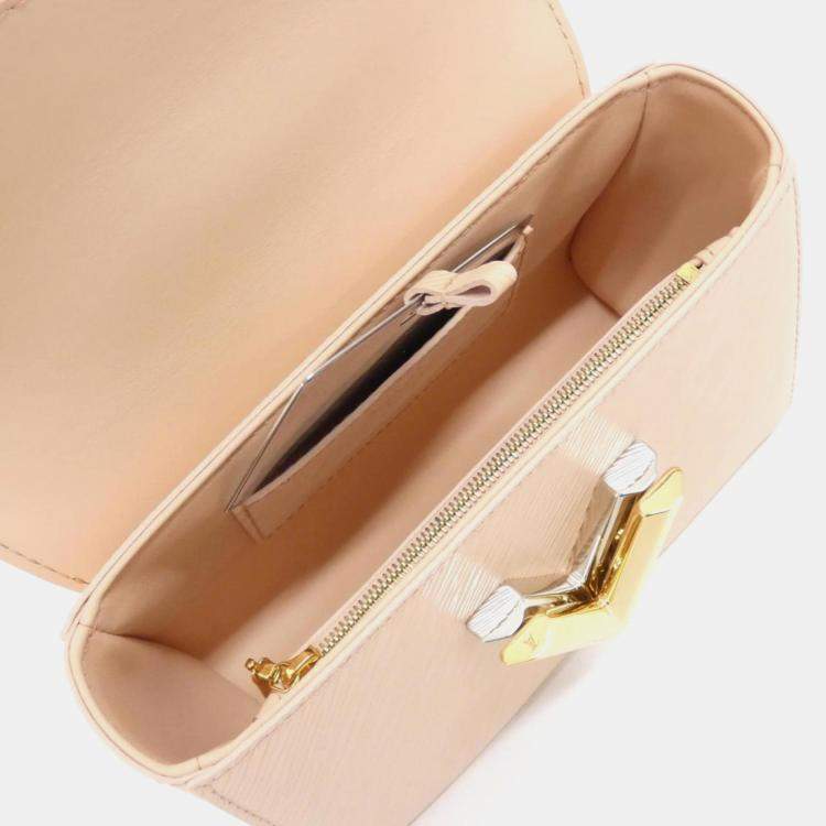 Pre Owned Louis Vuitton Twist PM Beige/Pink Epi Leather Shoulder Bag
