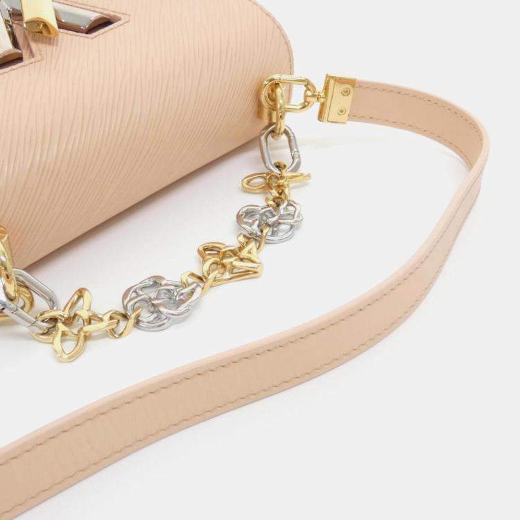 Pre Owned Louis Vuitton Twist PM Beige/Pink Epi Leather Shoulder Bag