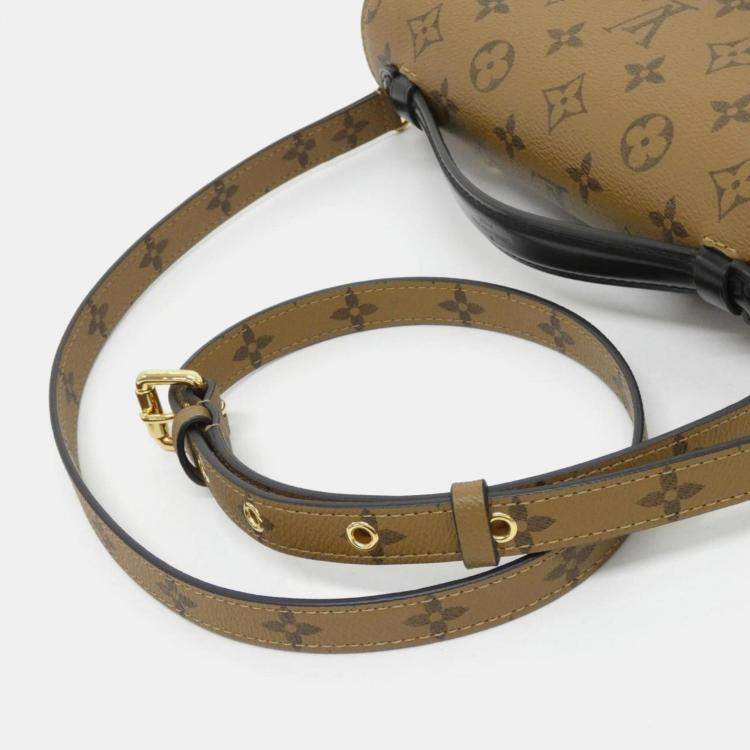 Pre Owned Louis Vuitton Pochette Metis MM Monogram Reverse Canvas Shoulder Bag