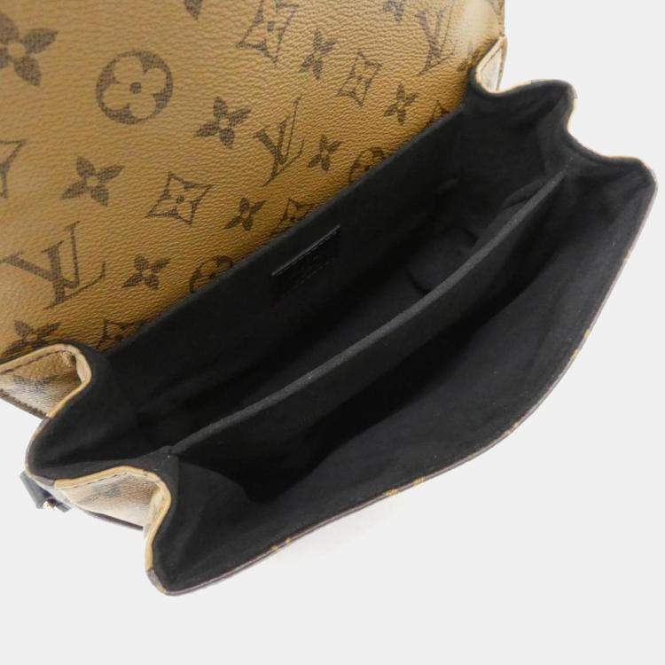 Pre Owned Louis Vuitton Pochette Metis MM Monogram Reverse Canvas Shoulder Bag