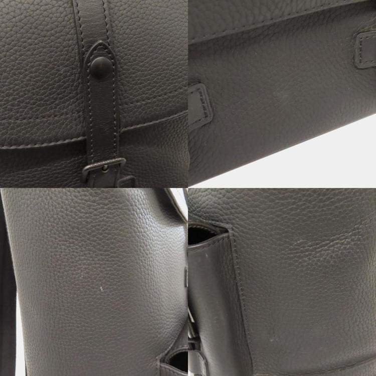 Pre Owned Louis Vuitton Christopher Black Taurillon Leather Backpack