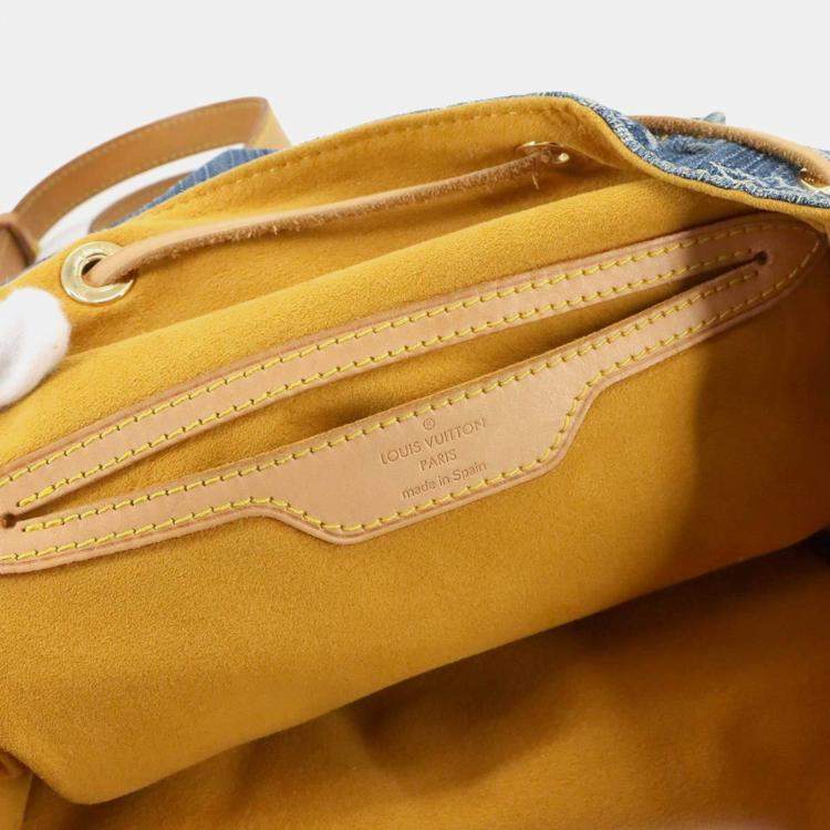 Pre Owned Louis Vuitton Sac a Dos GM Blue Monogram Denim Backpack 