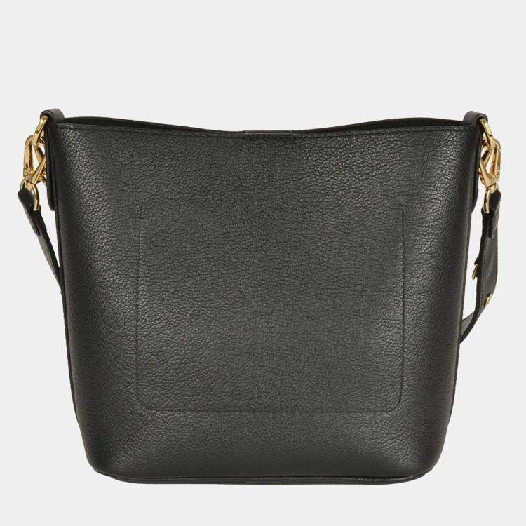 Pre Owned Louis Vuitton Rock & Walk Black Leather Shoulder Bag