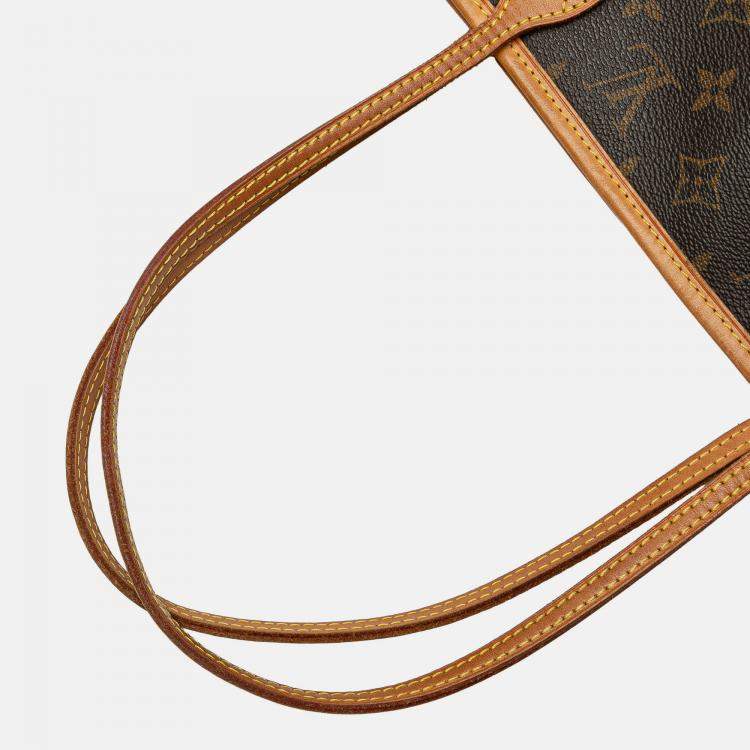 Pre Owned Louis Vuitton Brown Monogram Neverfull MM
