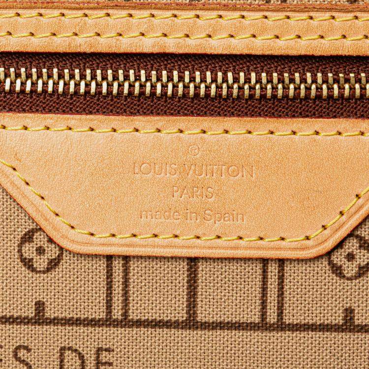 Pre Owned Louis Vuitton Brown Monogram Neverfull MM