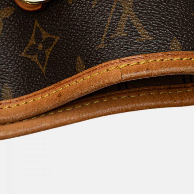 Pre Owned Louis Vuitton Brown Monogram Neverfull MM