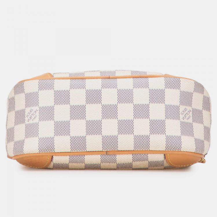 Pre Owned Louis Vuitton Blue/White Damier Azur Mini Deauville