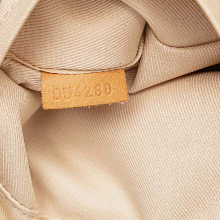 Pre Owned Louis Vuitton Blue/White Damier Azur Mini Deauville