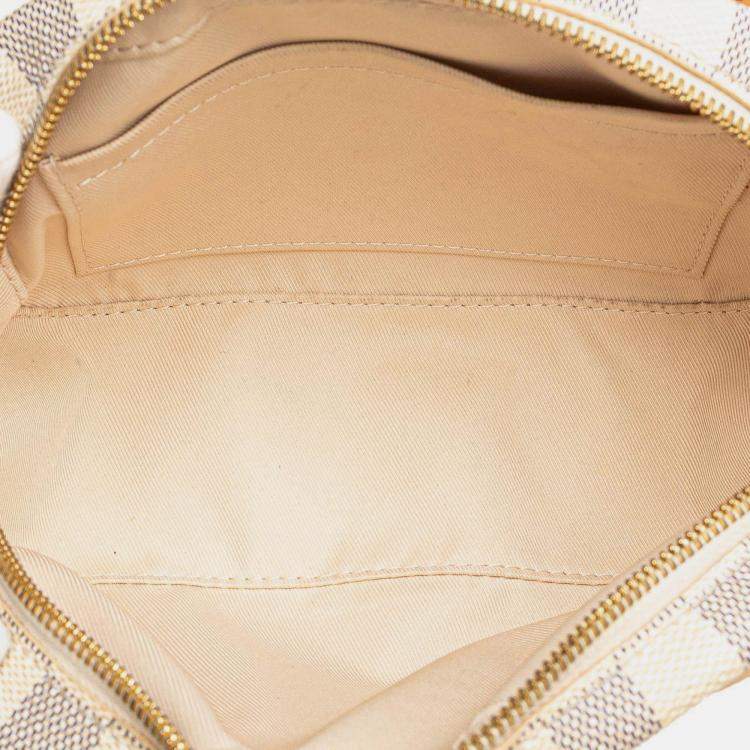 Pre Owned Louis Vuitton Blue/White Damier Azur Mini Deauville