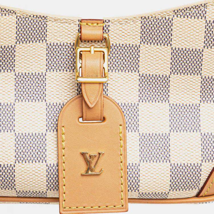 Pre Owned Louis Vuitton Blue/White Damier Azur Mini Deauville
