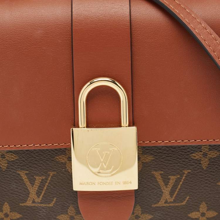 Pre Owned Louis Vuitton Caramel Monogram Canvas Locky BB Bag 