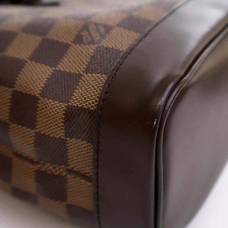 Pre Owned Louis Vuitton Soho Vintage Brown Damier Ebene Coated Canvas Backpack