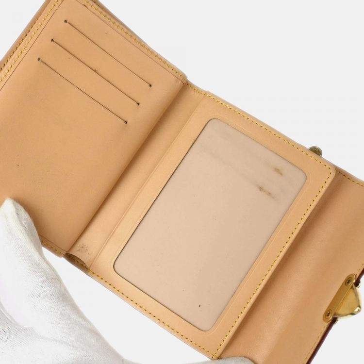 Pre Owned Louis Vuitton Portefeuille Black Multicolor Leather Wallet