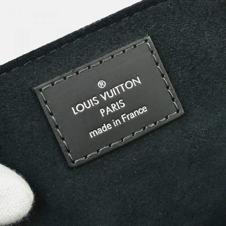 Pre Owned Louis Vuitton Damier Cobalt Newport MM Blue Canvas Crossbody Bag