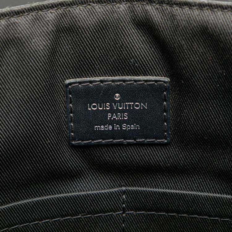 Pre Owned Louis Vuitton Black Damier Graphite District MM