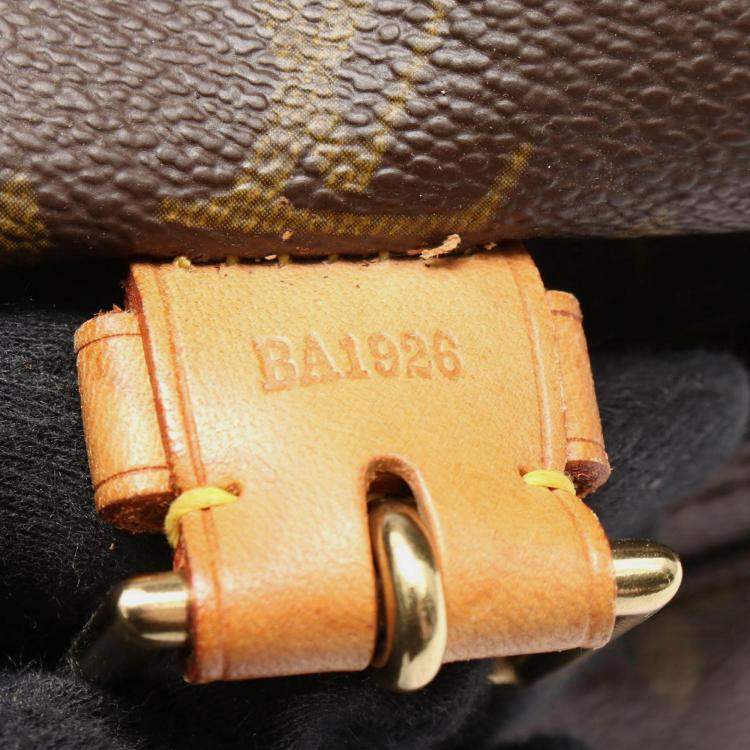 Pre Owned Louis Vuitton Brown Monogram Montsouris GM