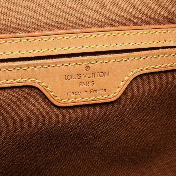 Pre Owned Louis Vuitton Brown Monogram Montsouris GM