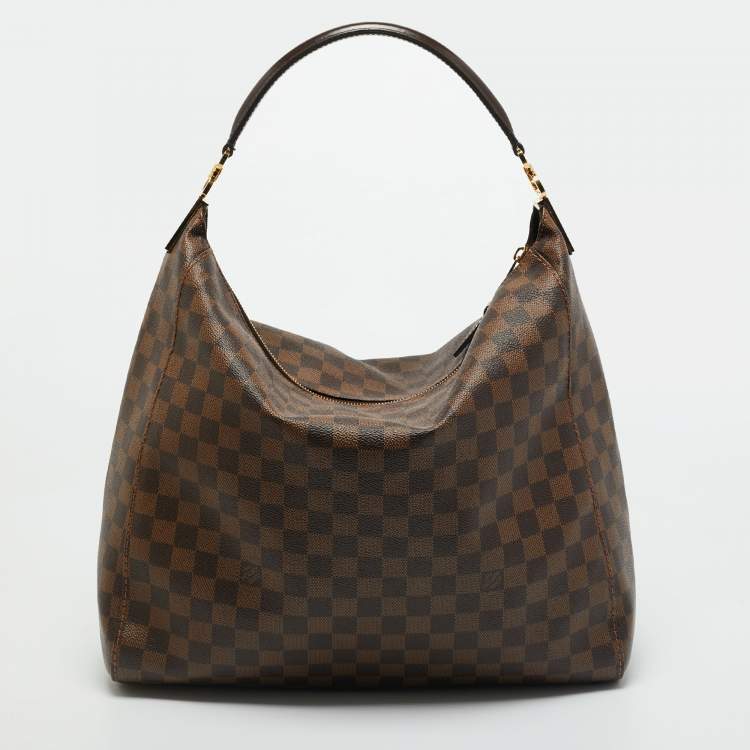 Pre Owned Louis Vuitton Damier Ebene Canvas Portobello GM Bag