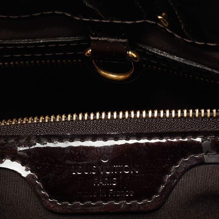 Pre Owned Louis Vuitton Amarante Monogram Vernis Leather Wilshire PM Bag