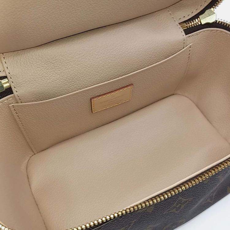 Pre Owned Louis Vuitton Nice Brown Coated Canvas Mini Handbag