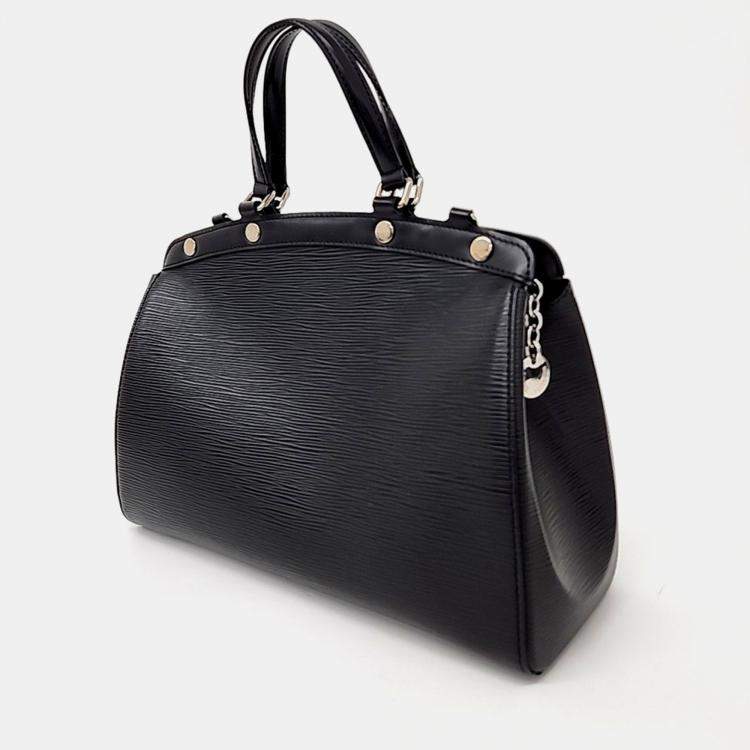 Pre Owned Louis Vuitton Black Leather Epi Brea MM