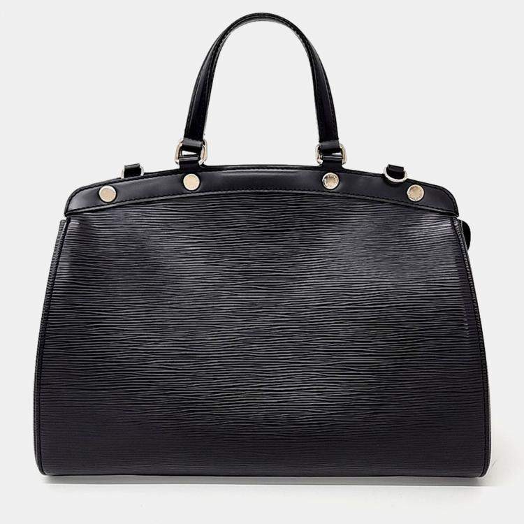 Pre Owned Louis Vuitton Black Leather Epi Brea MM
