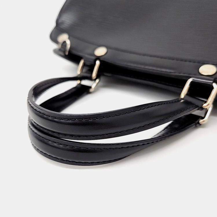 Pre Owned Louis Vuitton Black Leather Epi Brea MM