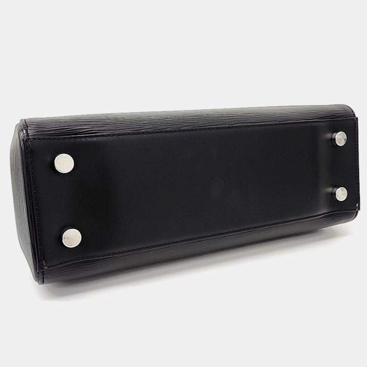 Pre Owned Louis Vuitton Black Leather Epi Brea MM