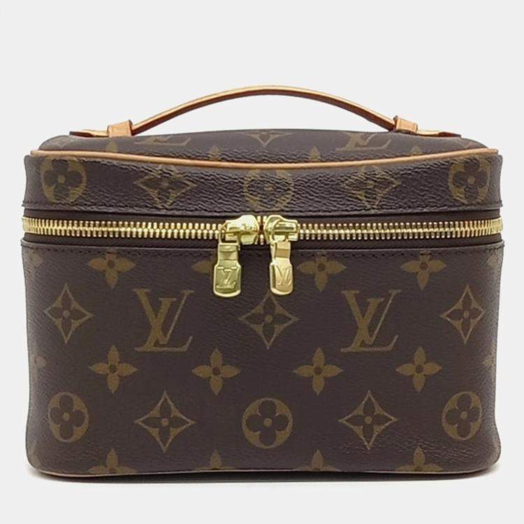 Pre Owned Louis Vuitton Brown Canvas Nice Mini