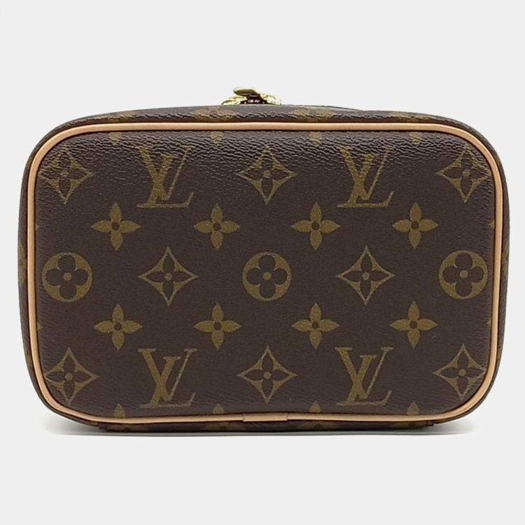 Pre Owned Louis Vuitton Brown Canvas Nice Mini