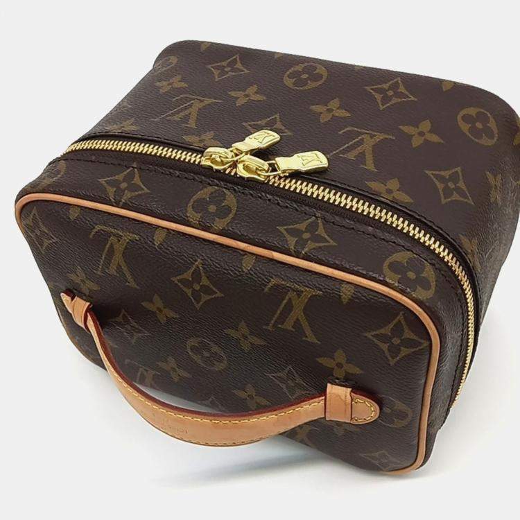 Pre Owned Louis Vuitton Brown Canvas Nice Mini