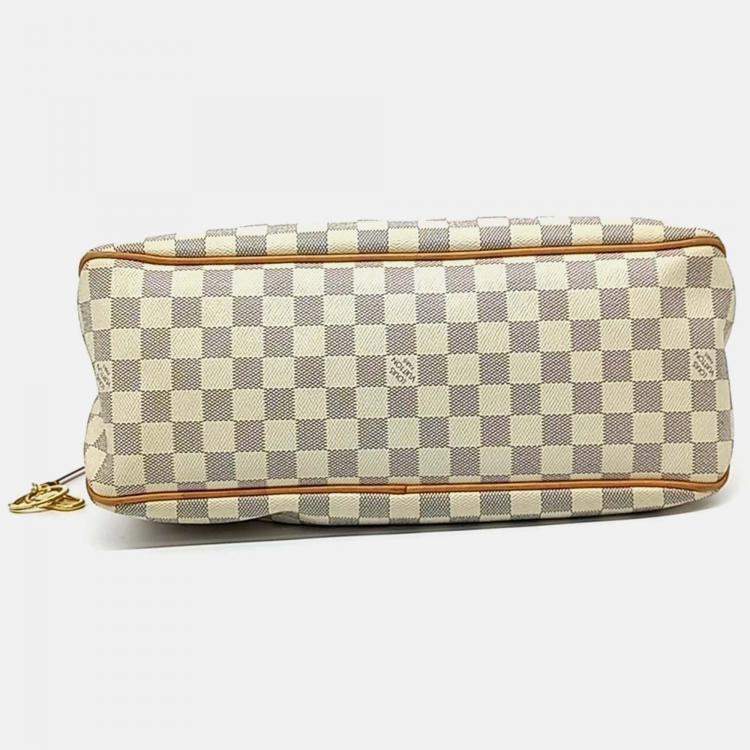 مملوكة مسبقًا Louis Vuitton White Coated Canvas Azure Delightful MM