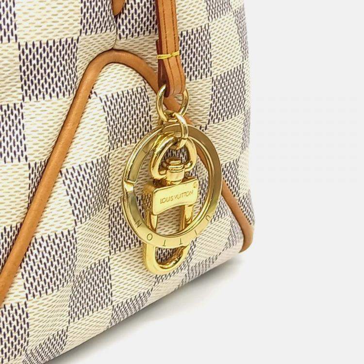 مملوكة مسبقًا Louis Vuitton White Coated Canvas Azure Delightful MM